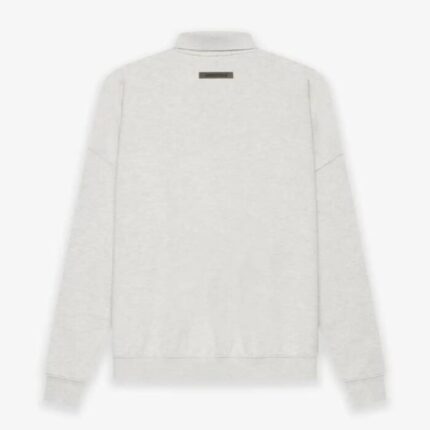 ESSENTIALS Polo Sweatshirt Gray