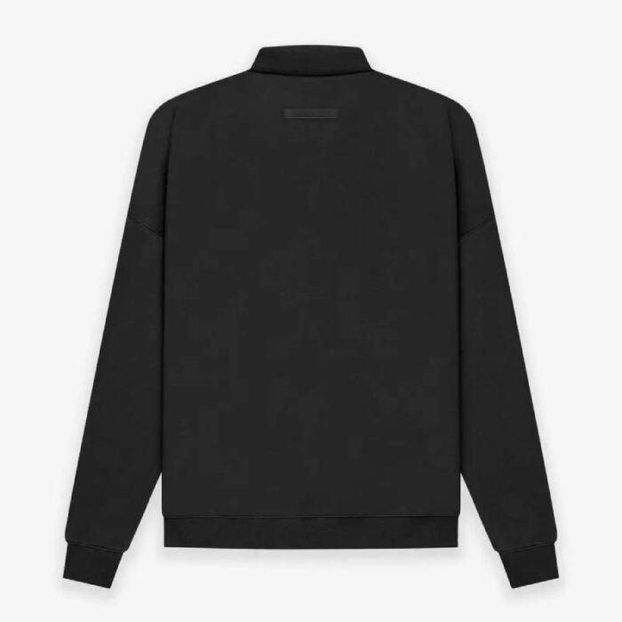 ESSENTIALS Polo Sweatshirt Black